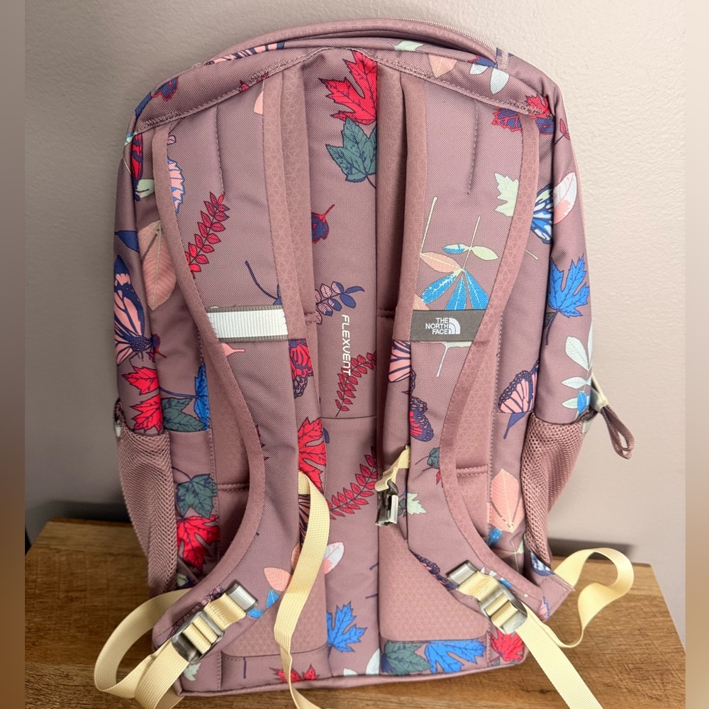 The North Face Mauve Floral & Butterfly Backpack - Picture 3 of 12